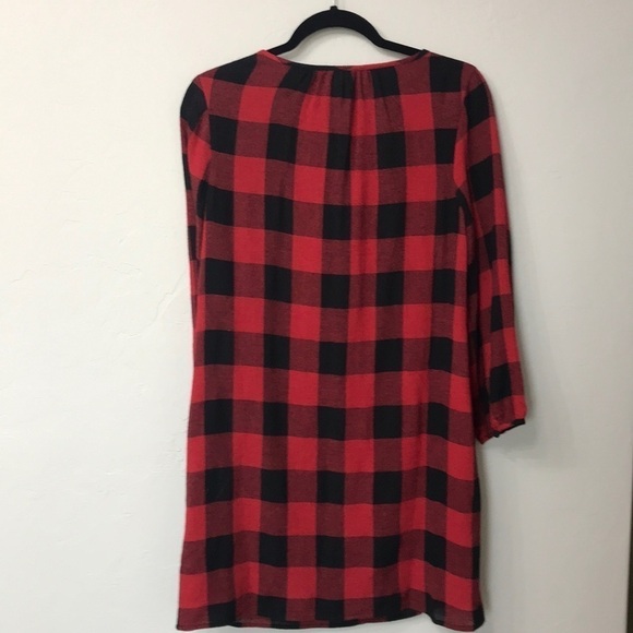 Madewell buffalo plaid dress size XS. - Picture 5 of 8